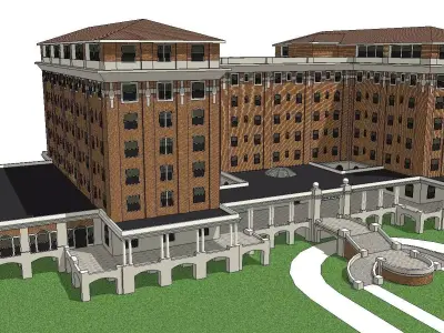 vacation spot-Resort-Fashion Leisure Hotel-0261 3D model