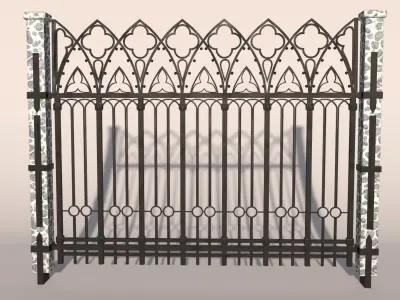 Fence 02 3D model