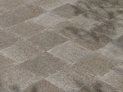 Exposed aggregate Cement Tile 01 - Seamless Texture