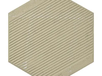 Coro Karra Porcelain Field Tile White Grey Free 3D model