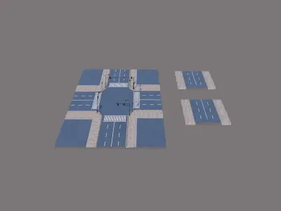 Road Pack 3D model