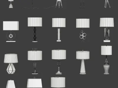 Modern table Lights 3D model