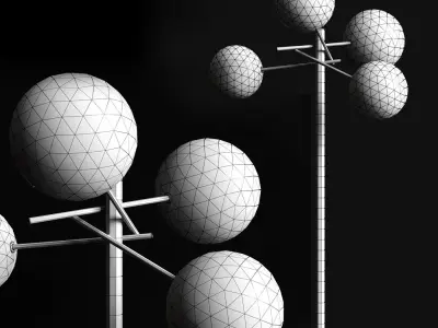 Floor lamp Gallotti and Radice Bolle 3D model