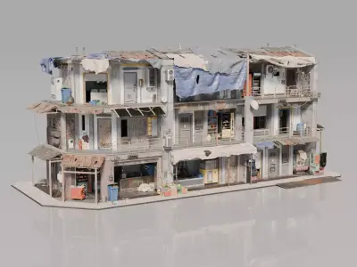 Neighborhood house Building 3 3D model