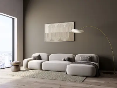 interior living room scene 48 3D model