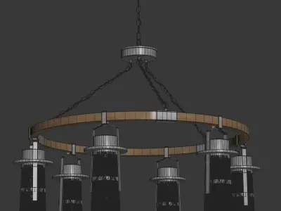 Balthus ceiling light  3D model