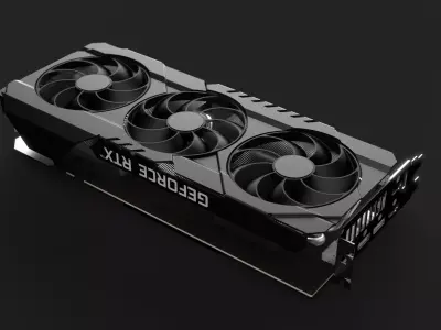 GPU RTX 3070 TI - High Quality 3D model