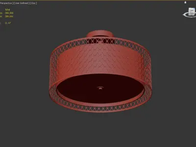 Erika Semi Flush Mount 3D model