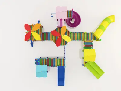 kids child playground 3d model 3D model