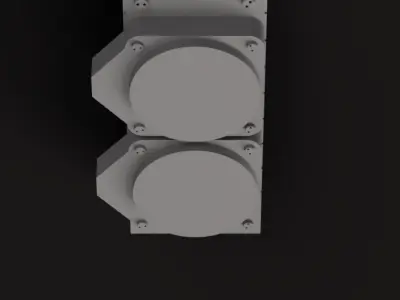 Star Wars Power Outlet Duplex Cover Prop  - Deco Square Style 3D print model