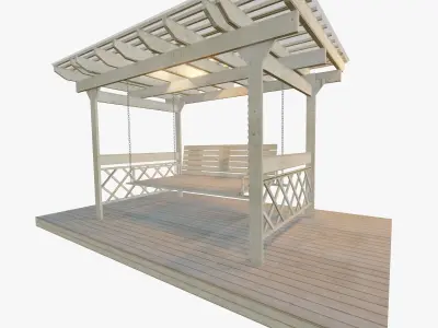 Arbor with Swing 3D model