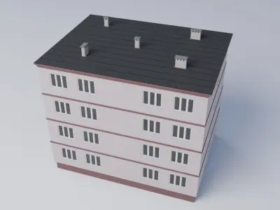 Apartment building 3D model