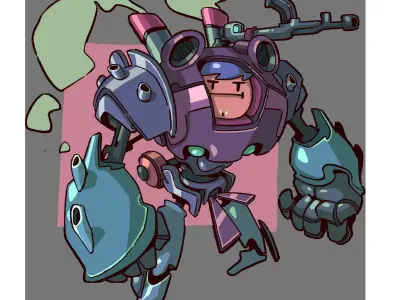 Multi head mecha 3D print model