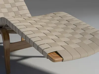 Bruno Mathsson Chaise Lounge mental ray 3D model