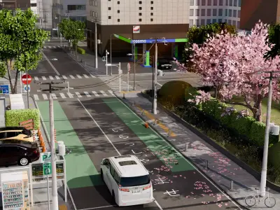 Osaka Japan Cityscape 3D Model Low-poly 3D model