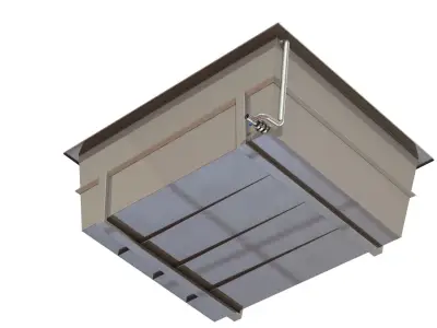 Outdoor bathtub 3D model