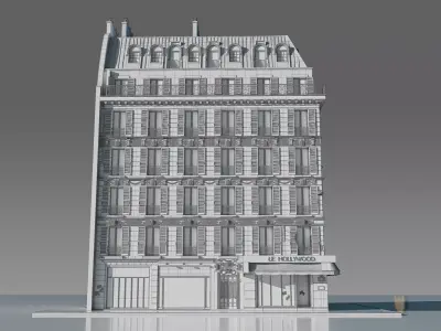 Corner Restaurant Building 3D model