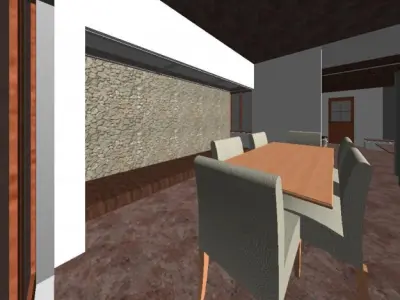 Residence G 2 house with two stories and garage 3D model