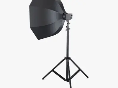 Studio Softbox Octagon Light M 1 3D model