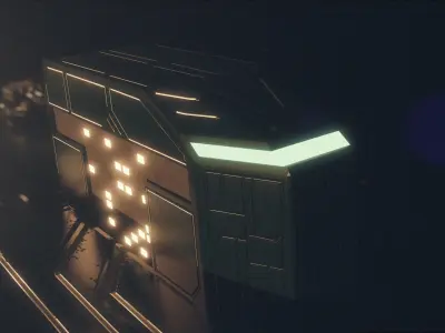 Warship Freedom Free low-poly 3D model