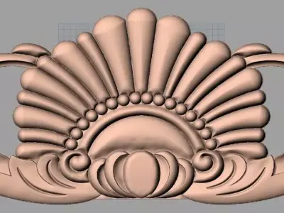 European furniture 3D relief models for CNC wood engraving E226 3D model