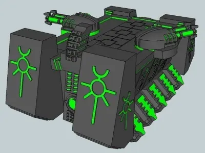 6mm DeathBot War-Barge 3D print model