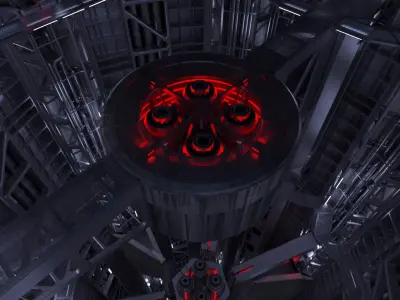  4 Sci-fi Interiors Set 