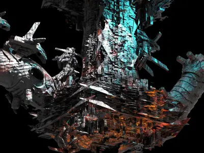 Space Station lunar rig 2 Low-poly 3D model