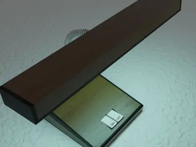 Vintage Desk Lamp Low-poly 3D model