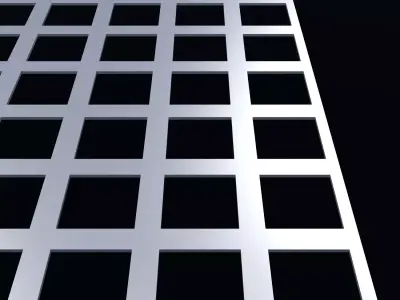 Perforated panel with 56 percent opening 25O120 3D model