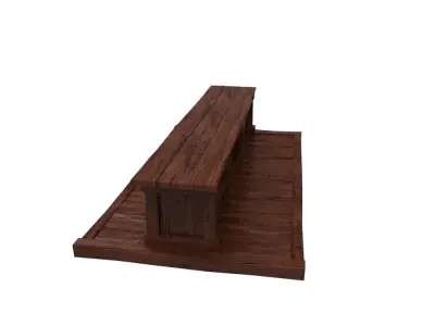 Tudor Bar Low-poly 3D model