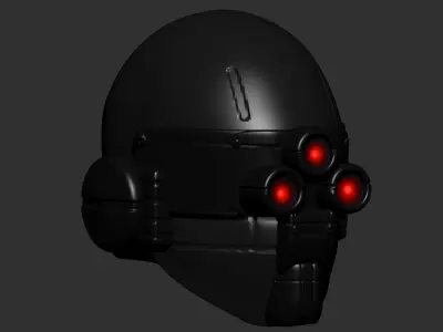 helmet high poly sculpt 3d printable 3D model 3D model 4