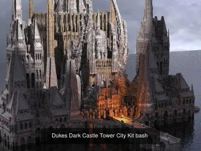 Observatory Occult towers  3D Model Pack