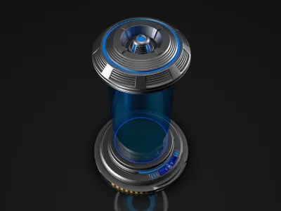 Sci Fi Liquid Container 3D model purchase
