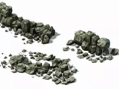 Mountain - Rock 0109 3D model