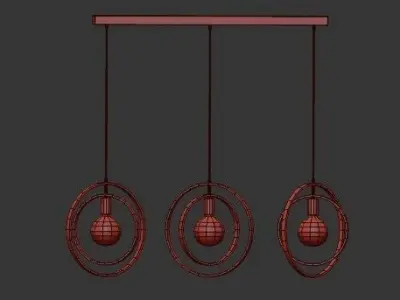 INDUSTRIAL CEILING LIGHT SILVERTON 3D model