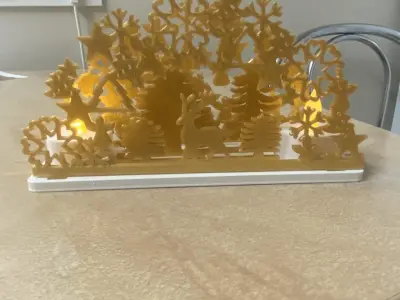 Christmas led tea light decoration 3D print model