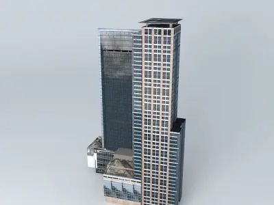 The Plaza and The Keraton 3D model