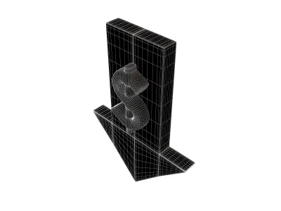 Price Down Symbol V1 002 Low-poly 3D model
