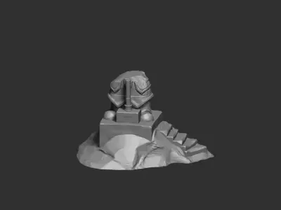 Dwarven Statue Modular  3D print model