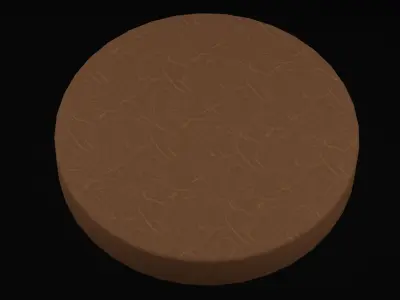 Chocolate Cake Dessert Low-poly 3D model