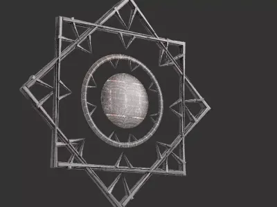 Babylonian Wall design 7 3D model