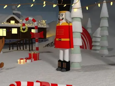 Christmas village 3D model