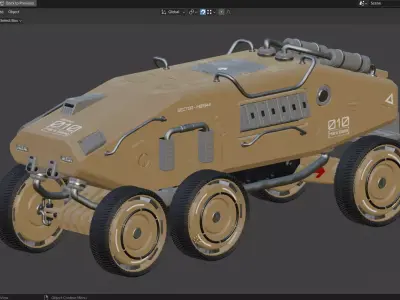 Mars Rover-1-All Colors 3D Model Pack