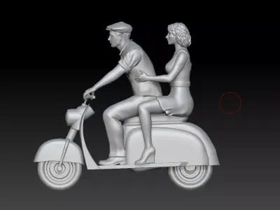 Man and Woman 3D print model