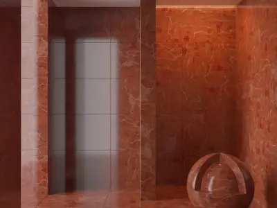Marble wall 170 3D model