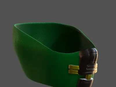 Gas mask helmet 3d model scifi Low-poly  Low-poly 3D model 313
