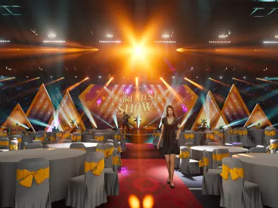 3D event stage design - 17 design 3d model Texture Texture