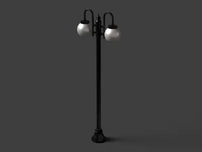 street lamp Low-poly 3D model