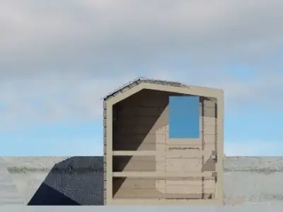 taxi shelter 3D model